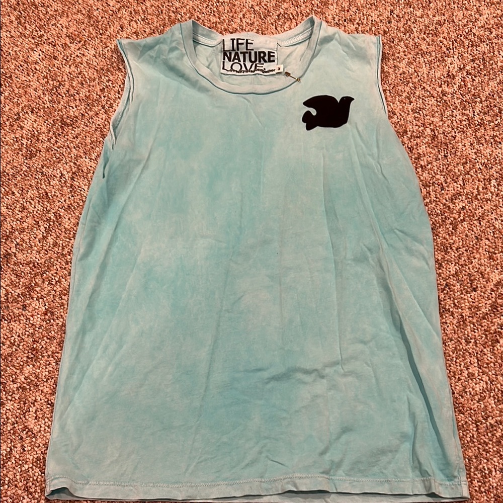 Free City Neighborhood Supervintage cutoff tank - Light Aqua